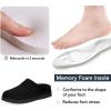 imageRockDove Mens SoftStride Faux Suede Memory Foam Mule Slipper with Indoor Outdoor SoleBlack