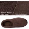imageRockDove Mens SoftStride Faux Suede Memory Foam Mule Slipper with Indoor Outdoor SoleCoffee
