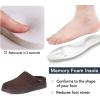 imageRockDove Mens SoftStride Faux Suede Memory Foam Mule Slipper with Indoor Outdoor SoleCoffee