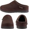 imageRockDove Mens SoftStride Faux Suede Memory Foam Mule Slipper with Indoor Outdoor SoleCoffee