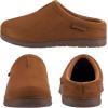 imageRockDove Mens SoftStride Faux Suede Memory Foam Mule Slipper with Indoor Outdoor SoleTan