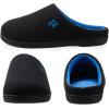 imageRockDove Mens Original TwoTone Memory Foam SlipperBlackSapphire