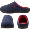 imageRockDove Mens Original TwoTone Memory Foam SlipperMidnight NavyCollege Red