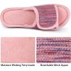 imageRockDove Womens Adjustable Wrap Memory Foam Slide SlipperFlamingo Pink