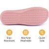 imageRockDove Womens Adjustable Wrap Memory Foam Slide SlipperFlamingo Pink
