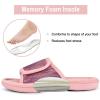 imageRockDove Womens Adjustable Wrap Memory Foam Slide SlipperFlamingo Pink