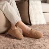 imageRockDove Womens Teddy Fleece Closed Back Indoor SlipperTan