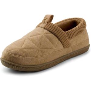imageRockDove Womens Knit Cuff Closed Back SlipperCaramel