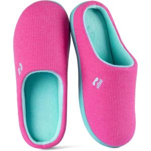 imageRockDove Womens Original TwoTone Memory Foam SlipperHot PinkMint