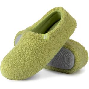 imageRockDove Womens Teddy Fleece Closed Back Indoor SlipperGreen