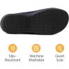 imageRockDove Mens Adjustable Wrap Memory Foam Slide SlipperNavyOrange