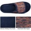 imageRockDove Mens Adjustable Wrap Memory Foam Slide SlipperNavyOrange