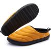 imageRockDove Mens TrailTherm Quilted Memory Foam Indoor Oudoor Camp SlipperYellow