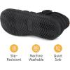 imageRockDove Mens Alpinz Puffer Bootie Slipper with Memory FoamBlack