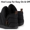 imageRockDove Mens Alpinz Puffer Bootie Slipper with Memory FoamBlack