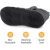 imageRockDove Mens Alpinz Puffer Bootie Slipper with Memory FoamDark Grey
