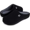 imageRockDove Set of 2 Pairs  Mens Original TwoTone Memory Foam Slipper Size 1112Men BlackGrey Womens Original TwoTone Memory Foam Slipper Size 910 Women GreyPink