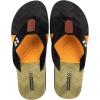 imageRockDove Set of 2 Pairs  US Size 8 Mens Adjustable Wrap Memory Foam Slide Slipper Black Mens Pierside ColorBlocking FlipFlop Orange