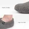 imageRockDove Set of 3 Pairs Womens Teddy Fleece Closed Back Indoor Slipper Eggplant  Dark Gray  Light Gray 56 US