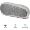 imageRockDove Set of 3 Pairs Womens Teddy Fleece Closed Back Indoor Slipper Eggplant  Dark Gray  Light Gray 56 US