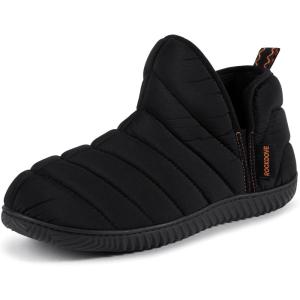 imageRockDove Mens Alpinz Puffer Bootie Slipper with Memory FoamBlack