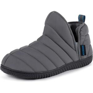 imageRockDove Mens Alpinz Puffer Bootie Slipper with Memory FoamDark Grey