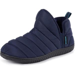 imageRockDove Mens Alpinz Puffer Bootie Slipper with Memory FoamNavy Blue