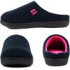 imageRockDove Set of 2 Pairs  Mens Original TwoTone Memory Foam Slipper Size 105 Men Dark Grey Womens Original TwoTone Memory Foam Slipper Size 78 Women Dark NavyFuchsia