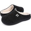 imageRockDove Set of 2 Pairs  Size 1314 Mens Original TwoTone Memory Foam Slipper Black ampamp Mens Nomad Slipper Black