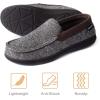 imageRockDove Set of 2 Pairs  US Size 12 Mens SILVADUR Tweed Memory Foam Moc Slipper Coffee Mens Sherpa Lined SILVADUR Memory Foam Moc Slipper Slate Grey
