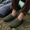 imageRockDove Mens Pufflite TwoTone Quilted Loafer Slipper with IndoorOutdoor SoleHunter Green