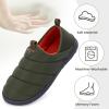 imageRockDove Mens Pufflite TwoTone Quilted Loafer Slipper with IndoorOutdoor SoleHunter Green