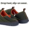 imageRockDove Mens Pufflite TwoTone Quilted Loafer Slipper with IndoorOutdoor SoleHunter Green