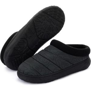 imageRockDove Mens TerraLoft IndoorOutdoor Quilted Camp SlipperDark Grey