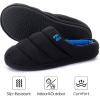 imageRockDove Mens Campground Memory Foam Down SlipperBlackBlue