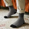 imageRockDove Mens Thick Knit Cashmere Crew SocksGreengreynavy