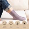 imageRockDove Womens Cashmere Knit Calf Warm Stretchy SocksLavender