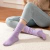 imageRockDove Womens Cashmere Knit Calf Warm Stretchy SocksLavenderpinkgray