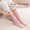 imageRockDove Womens Cashmere Knit Calf Warm Stretchy SocksLavenderpinkgray
