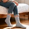 imageRockDove Womens Cashmere Knit Calf Warm Stretchy SocksLavenderpinkgray