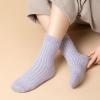 imageRockDove Womens Wool Cashmere Calf SocksGraywhitelavender