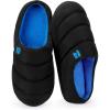 imageRockDove Mens Campground Memory Foam Down SlipperBlackBlue