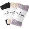 imageRockDove Womens Confetti Chenille Lounge SocksBlackbeigegray