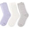 imageRockDove Womens Wool Cashmere Calf SocksGraywhitelavender