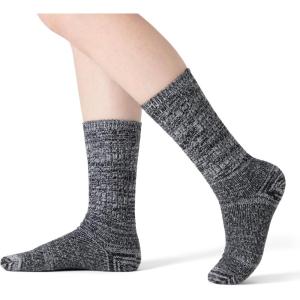 imageRockDove Womens Cashmere Knit Calf Warm Stretchy SocksBlack