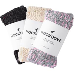 imageRockDove Womens Confetti Chenille Lounge SocksBlackbeigegray
