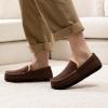 imageRockDove Mens Alexander Flannel Lined Loafer SlipperCoffee Brown