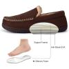 imageRockDove Mens Alexander Flannel Lined Loafer SlipperCoffee Brown