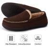 imageRockDove Mens Alexander Flannel Lined Loafer SlipperCoffee Brown