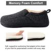 imageRockDove Mens Breathable Mesh Memory Foam Slipper with Nonslip SoleCarbon Black
